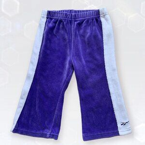 Reebok Velour Wide Leg Flare Pants